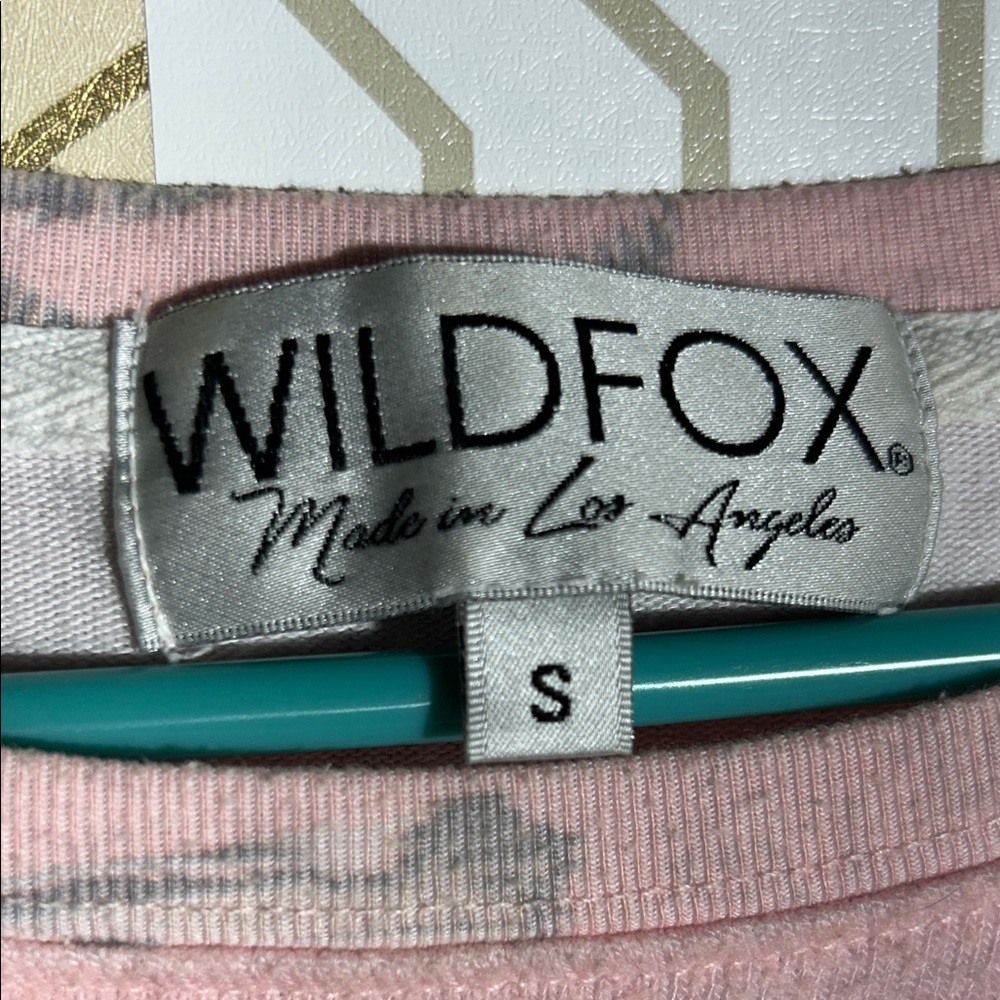 Wildfox Pink Mushroom and Palm Tree Sweatshirt - Picture 2 of 4